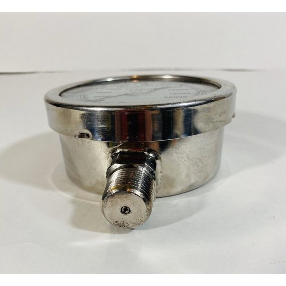 Marsh Pressure Gauge 3000 PSI Liquid Glycerin Filled PARTS ONLY Steampunk Art - Picture 6 of 7